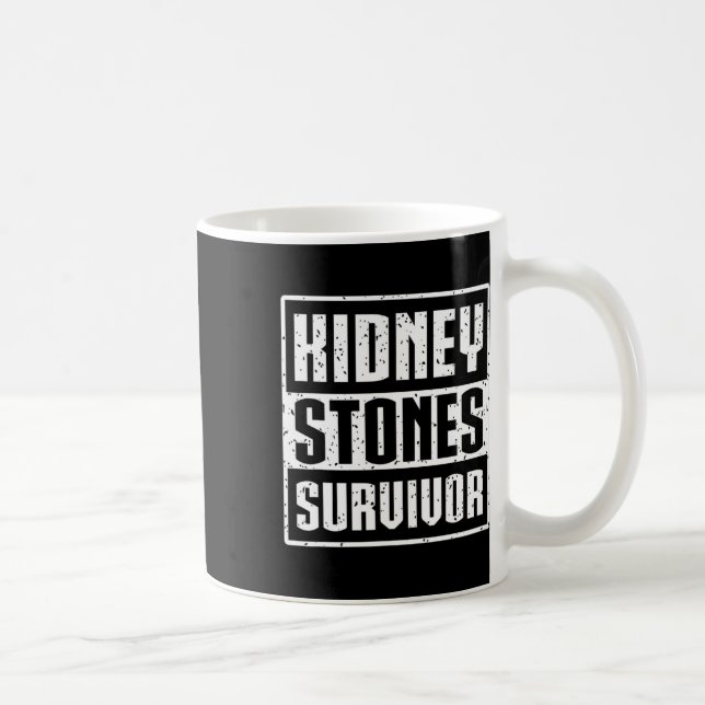 Njurtransplantationspatient - Nidney Stones Surviv Kaffemugg (Höger)