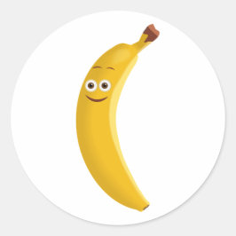Njut av Banana Runt Klistermärke