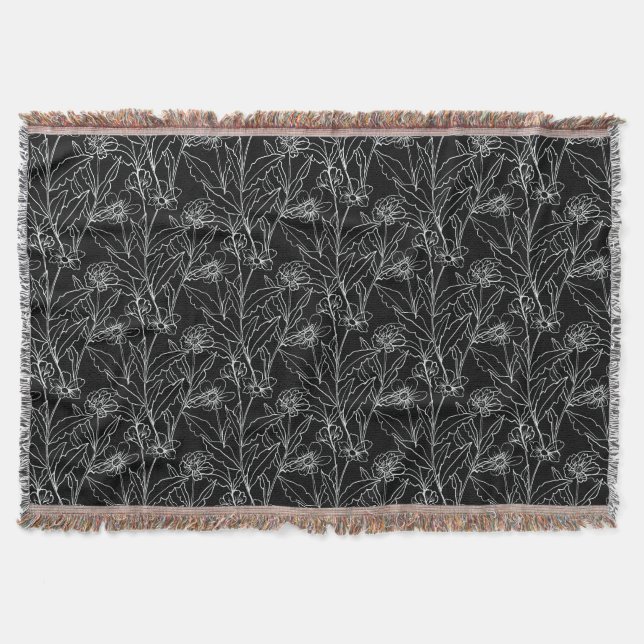 Njut av Blå Sak-blommorna Filt (Framsidan)