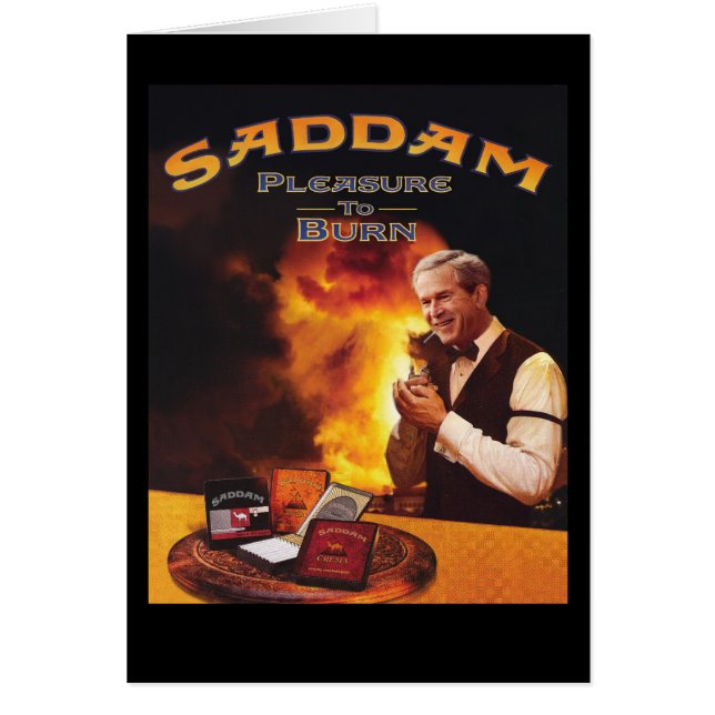 Njut av Burn. Hälsningskort (Framsidan)