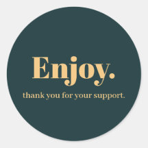 Njut av Business Sticker-design