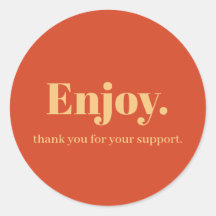 Njut av Business Sticker-design