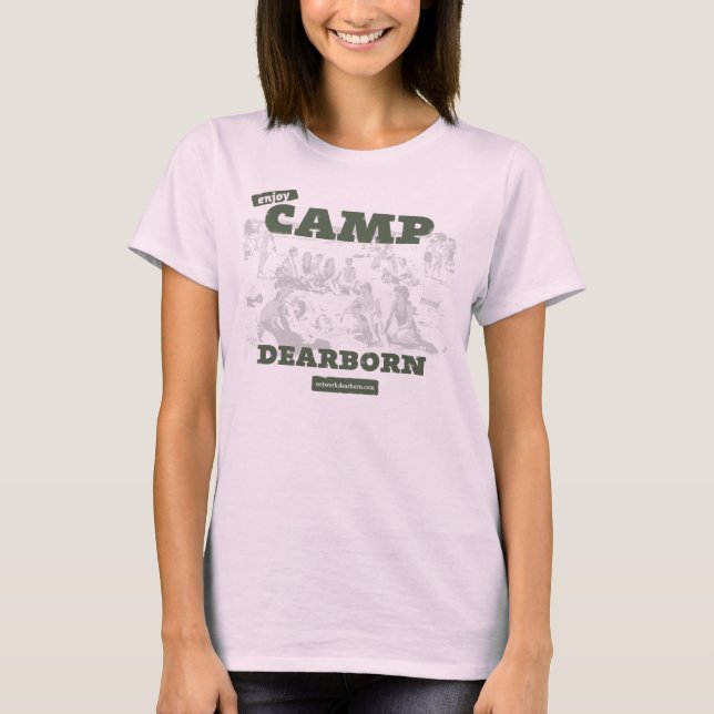 Njut av Camp Dearborn Womens Tee (Framsida)