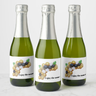 Njut av Champagne-etikett för ögonblicket