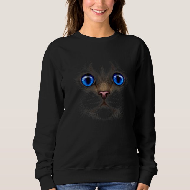 Njut av Coola, fina, blå, Öga-grafik T Shirt (Framsida)