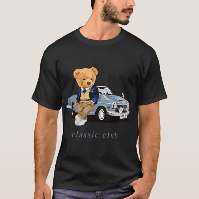Njut av Coolans Nalle med klassiska bildområden T Shirt (Framsida)
