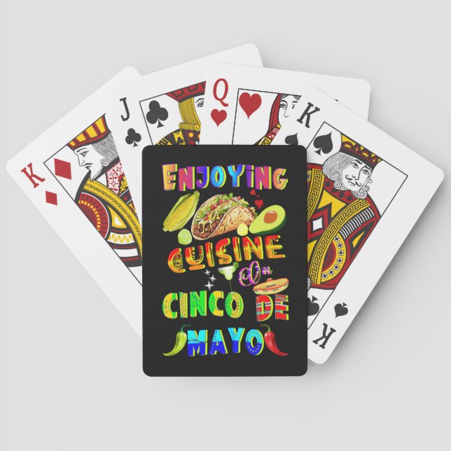 Njut av Cuisineet på Cinco de Mayo Casinokort (Baksidan)