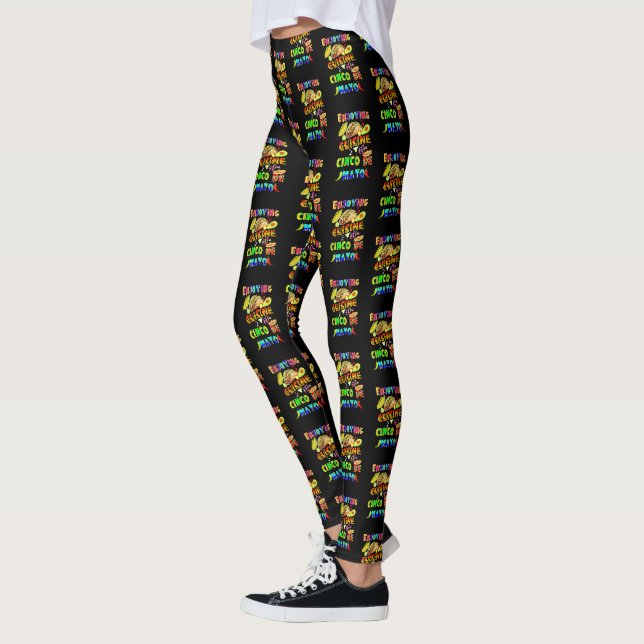 Njut av Cuisineet på Cinco de Mayo Leggings (Vänster)