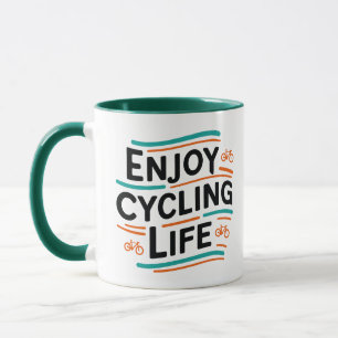 Njut av cykling Life Mugg