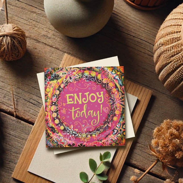 Njut av dagens Söt Rosa Blommigt Inspirice (Skapare uppladdad)