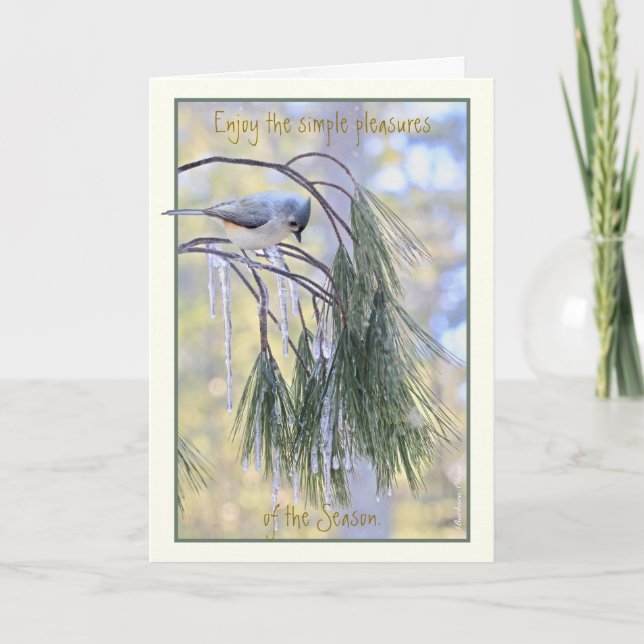 Njut av de enkla nöjen med säsongen: helgkort (Framsida)