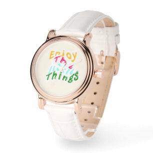 Njut av de små sakerna Färgrik inspirerande ur Armbandsur