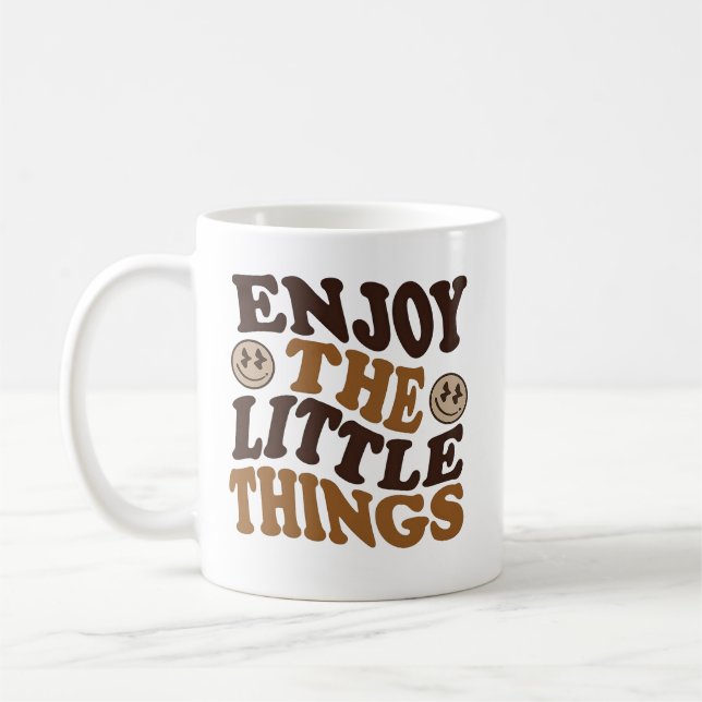 njut av de små sakerna  kaffemugg (Vänster)