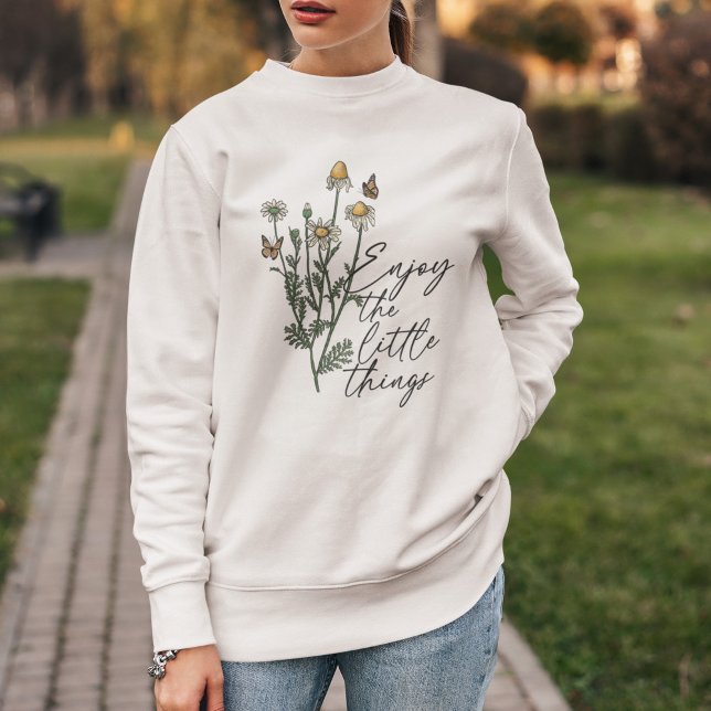 Njut av den lilla Daisyn Sak Wildblomma T Shirt (Skapare uppladdad)