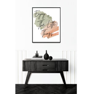 Njut av den lilla minimalistfärgen Sak Poster