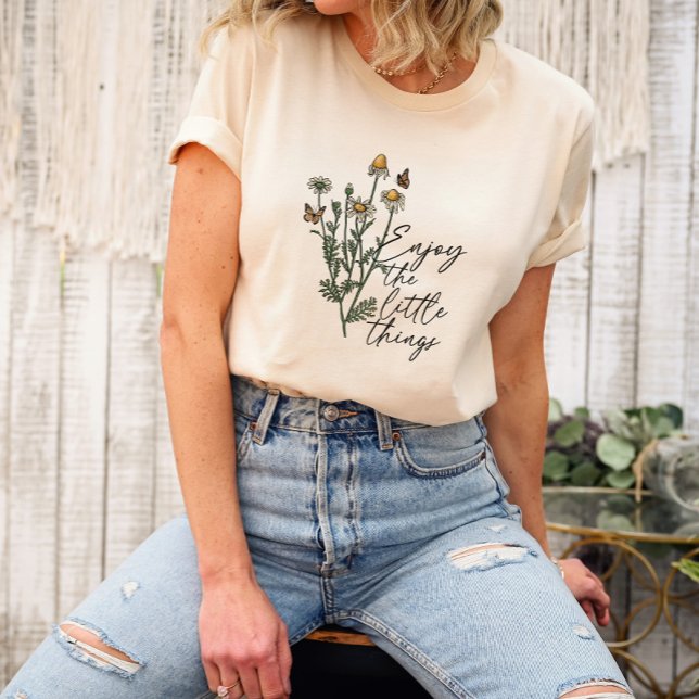 Njut av den lilla Sak Wildblomens Daisy Unisex T Shirt (Skapare uppladdad)