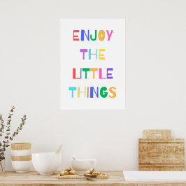 Njut av den lilla saken poster