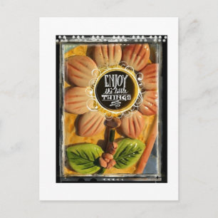 Njut av den lilla saken vykort