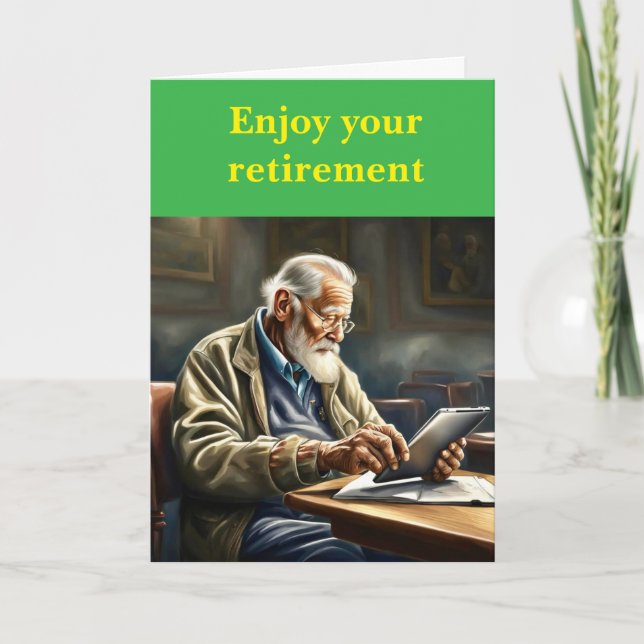 Njut av din pension. kort (Framsida)