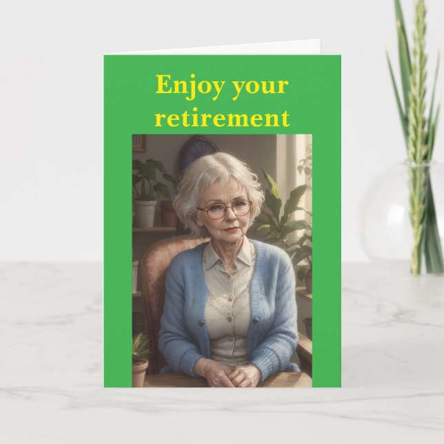 Njut av din pension. kort (Framsida)