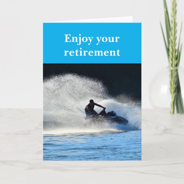 Njut av din pension. kort (Framsida)