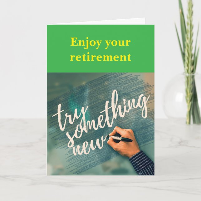 Njut av din pension. kort (Framsida)