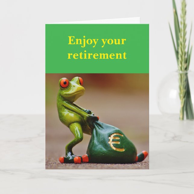 Njut av din pension. kort (Framsida)