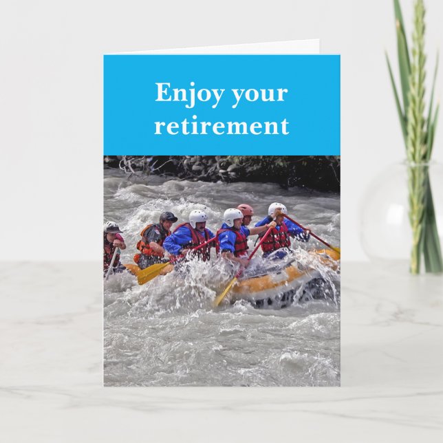 Njut av din pension. kort (Framsida)