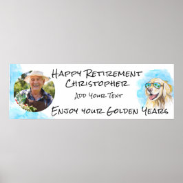 Njut av dina gyllene årar, fina Pun Lycklig Pensio Poster
