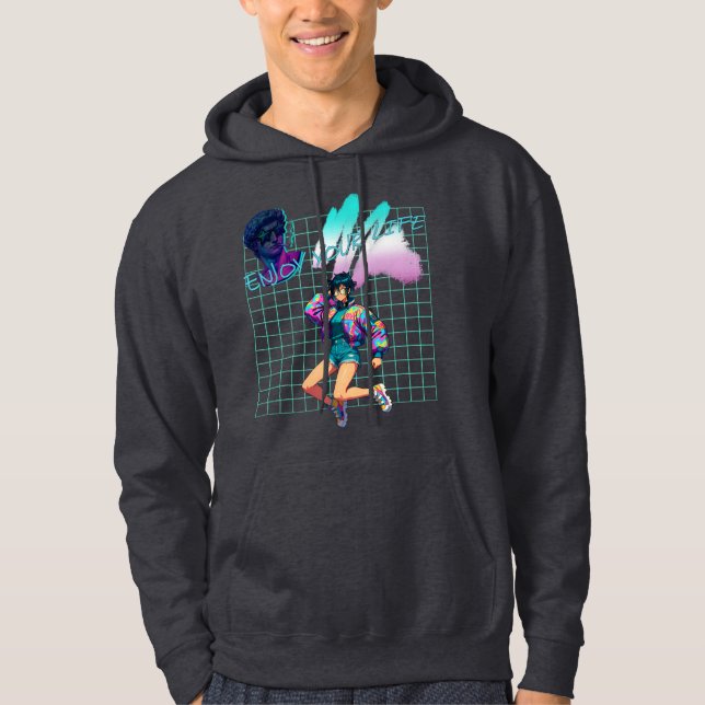 Njut av ditt liv hoodie (Framsida)
