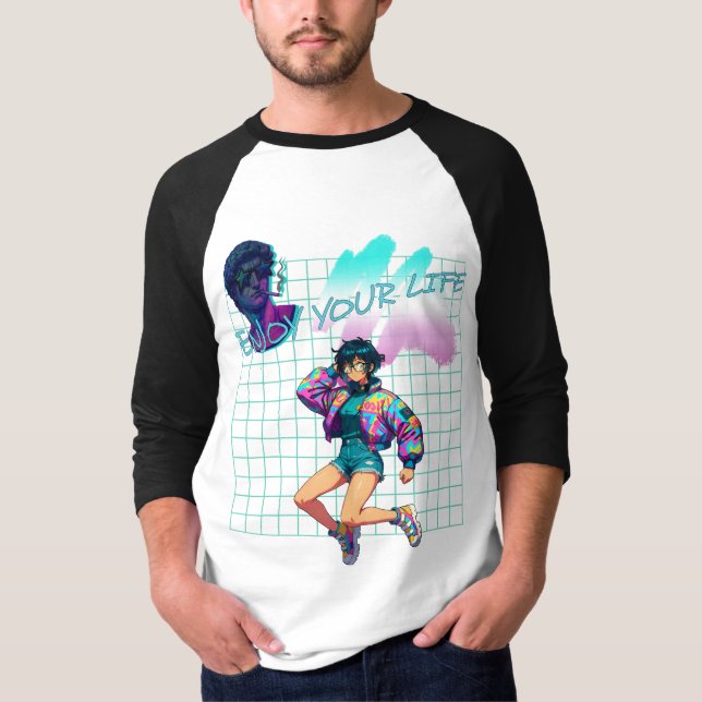 Njut av ditt liv t shirt (Framsida)