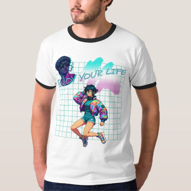 Njut av ditt liv t shirt (Framsida)