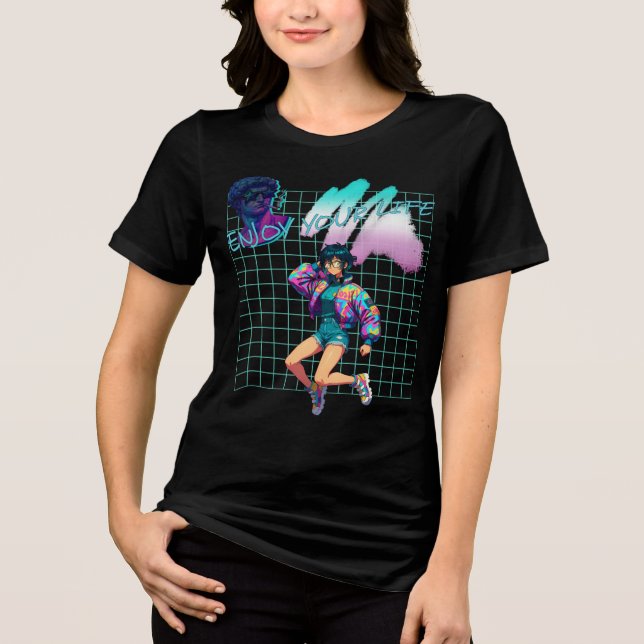 Njut av ditt liv t shirt (Framsida)