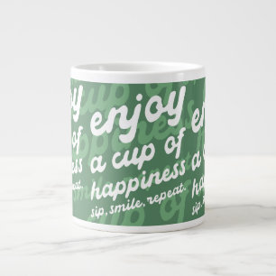 Njut av en Kopp av lycka Motivational Mugg Jumbo Mugg