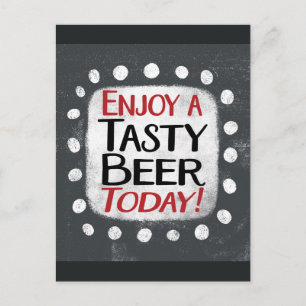 Njut av ett snyggt öl idag-vykort vykort