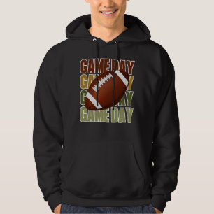 Njut av fotbollsspelet med den här speldagen hoodie