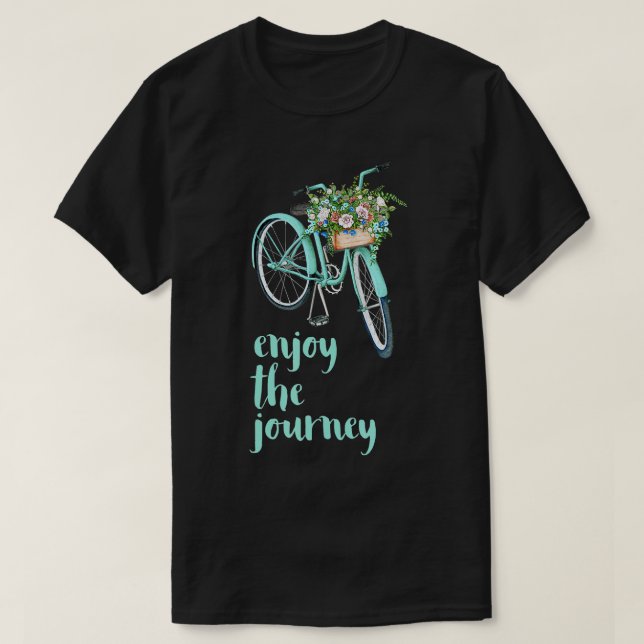 Njut av Grönten Cycling Cycle med Flowe T Shirt (Design framsida)