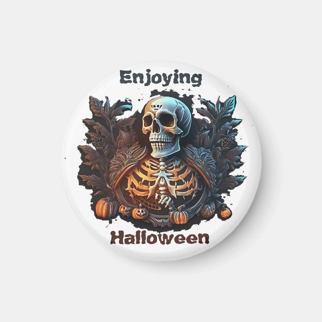Njut av Halloween  Magnet (Framsidan)