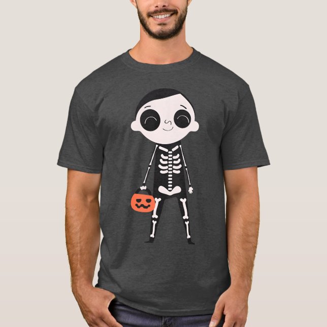 Njut av Happy halloween Day Halloween Zombie vinta T Shirt (Framsida)