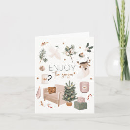 Njut av Helgdag för säsongsjulen Kort