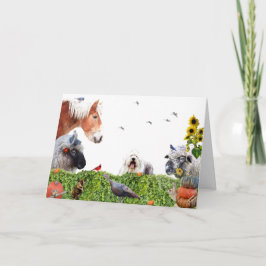 Njut av jordens överflöd:Glad Thanksgiving Ho Helgkort