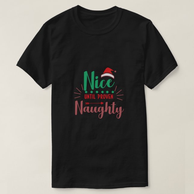 njut av jul i en coola färgstark design T-Shirt (Design framsida)