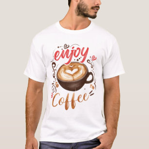 Njut av kaffe t shirt