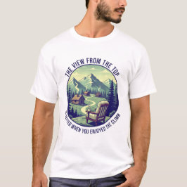 Njut av klimatbekvämlighetstestet i bergsberget t shirt