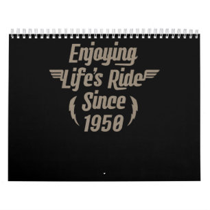 Njut av Life's Ride Gift för motorcyklar Älskare Kalender
