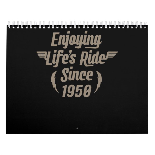 Njut av Life's Ride Gift för motorcyklar Älskare Kalender (Omslag)
