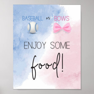 Njut av lite matbaseboll eller gender för att visa poster
