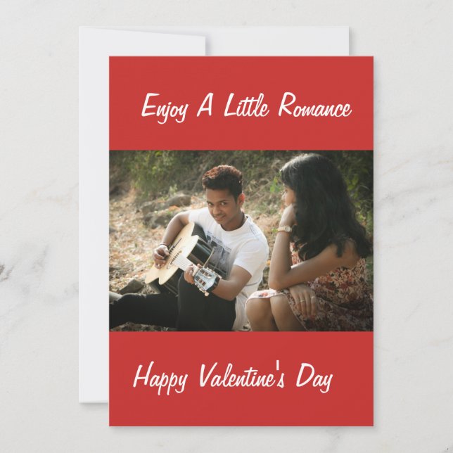 NJUT AV LITE ROMANS ALLT SANT VALENTINS DAG JULKORT (Framsida)