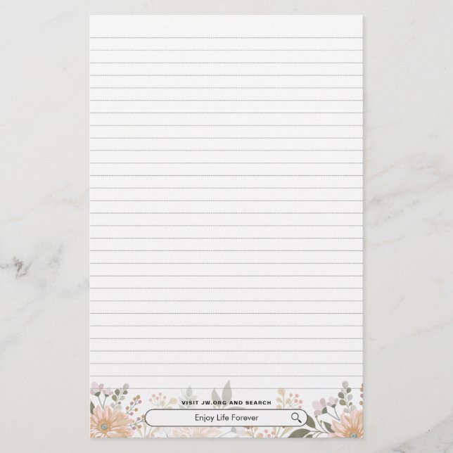 Njut av livet för alltid | JW Brevpapper (Framsida)