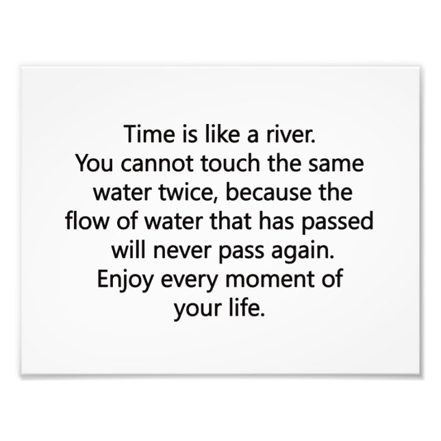 Njut av livet fototryck (Framsidan)